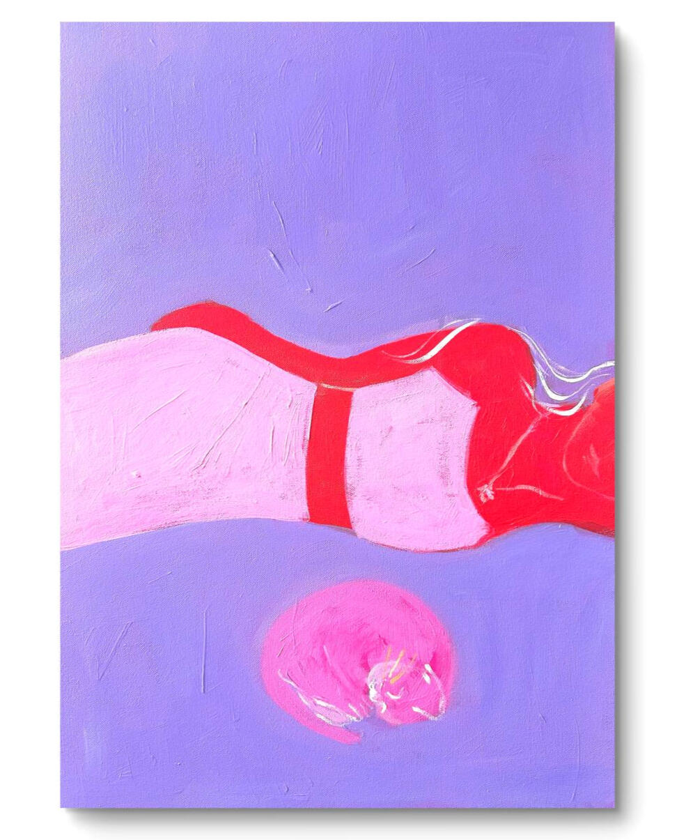 'My Shadow' 60x40 cm, acrylic on canvas For enquiries regarding available artworks, pricing and commissions, please email: alexandragetsko@gmail.com